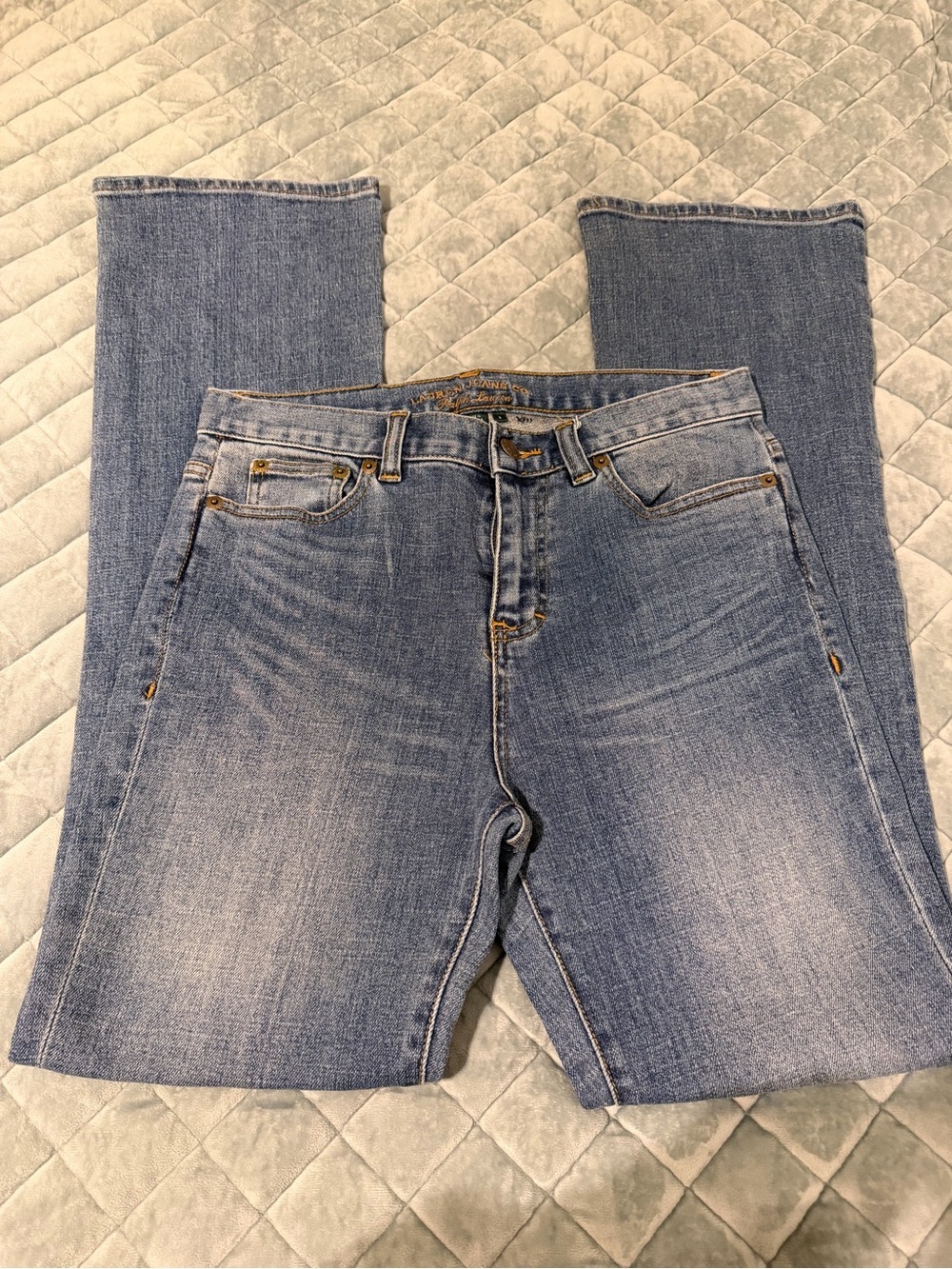 Lauren Ralph Lauren Classic Light Blue Women's Straight-Leg Jeans - size 2